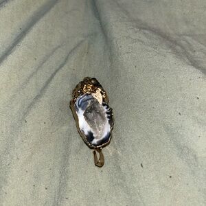 Gold and Silver Victorian Brooch with Ornate Details